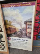 An original Metropolitan Railway travel poster titled "Steam on the Met" 95 after GPM Green, loose o