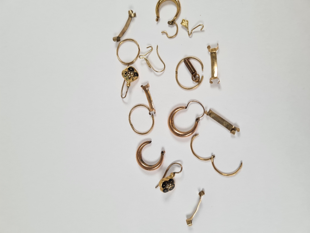 Scrap gold to include earrings, ring sizers, etc 4.49g approx - Image 5 of 20