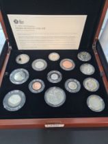 The Royal Mint UK 2018 Premium Proof Coin set in presentation case