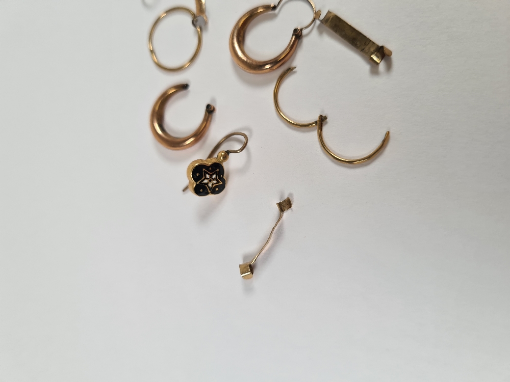 Scrap gold to include earrings, ring sizers, etc 4.49g approx - Image 9 of 20