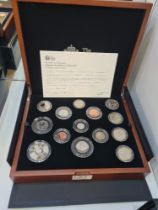 The Royal Mint UK 2020 Premium Proof Coin set, in presentation case number 2414