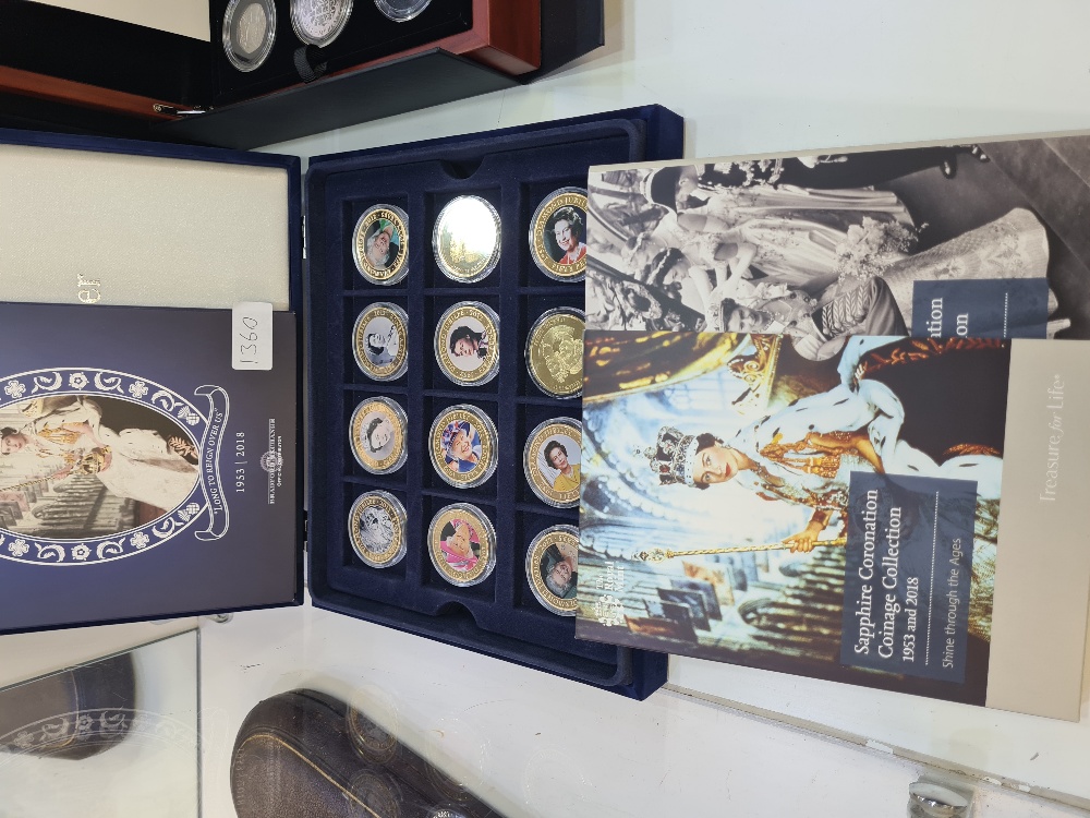 The Bradford Exchange Queen Elizabeth Silver Coin Set (6 of 7 coins present) Westminster Mint Commem - Image 5 of 10