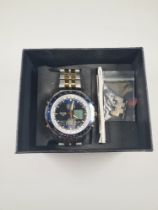 Box of modern wristwatches including boxed Rotary Chronospeed boxed Accurist Skymaster, boxed Accuri
