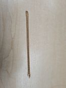 9ct yellow gold belcher chain AF, clasp broken, 39cm