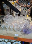 Mixed glassware to include Royal Doulton and Caithness