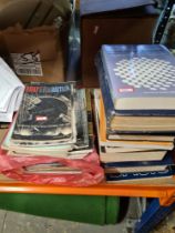 A small quantity of World War II related magazines and technical books