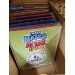 A quantity of Topps Match Attax football trading cards in albums and others