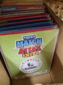 A quantity of Topps Match Attax football trading cards in albums and others