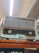 Three old radio sets including a Bush Bakelite example