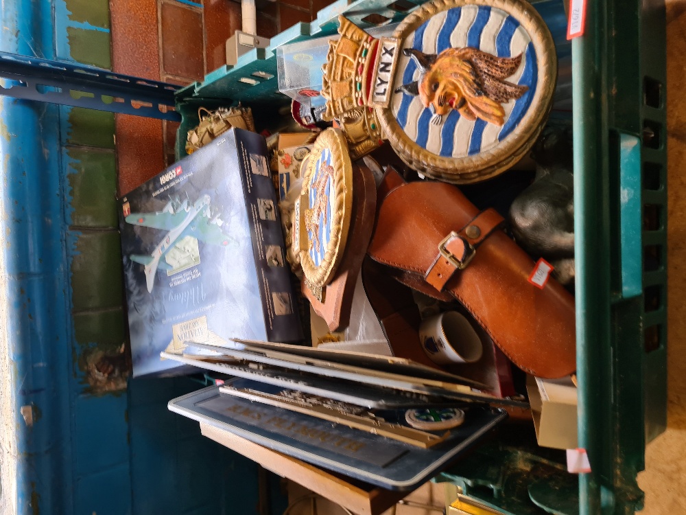 A small quantity of ships plaques and sundry mostly Naval related