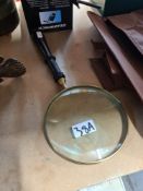 Silverplate 6" magnifying glass