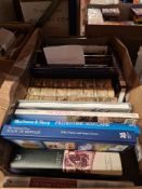 A quantity of books on UK topography in 5 boxes