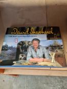 A David Shephard signed print of Steam Train and a book "The Man and his paintings", by David Shepha
