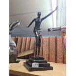 Deco bronze figure