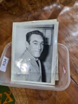 A selection of RMS Queen Mary black and white photographs including Anthony Quinn, Phil Silvers, Shi