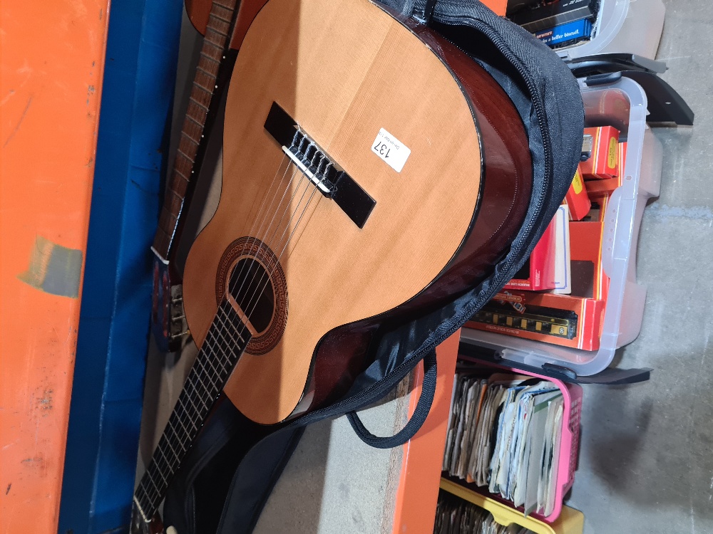 A Hohner modern acoustic guitar model 130030 with soft case and one other guitar - Image 5 of 10