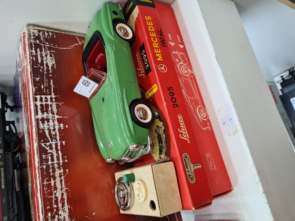 Schuco #2095 Remote Control Mercedes 190SL Tele control clockwork car - boxed - in very good conditi - Image 15 of 22