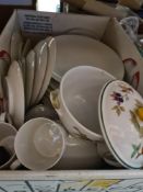 A box of dinnerware including Thomas of Germany