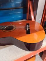 A Hohner modern acoustic guitar model 130030 with soft case and one other guitar
