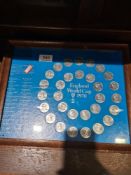 A framed 1970 World Cup coin collection by ESSO