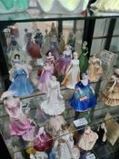 12 Small Coalport Lady figurines, 1 with Certificate