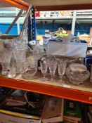 A quantity of glassware