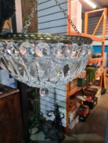 Two mid 20th Century bag chandeliers