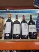 Four Magnum size French red wines to include a bottle of Chateau Gabaron 2012 Bordeaux