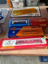 A mix of locomotives by Hornby and ROCO