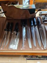 9 piece knife set in bag