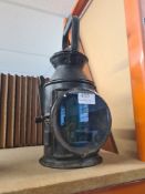 Vintage railway signal lamp