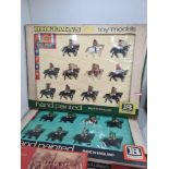 Two Britains Eyes Right No. 7840 x 2 boxed set, 2 Britains Scots Guards sets No. 40207 & 5991 and on