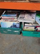 Five trays of Naval related books and similar