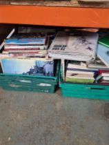 Five trays of Naval related books and similar