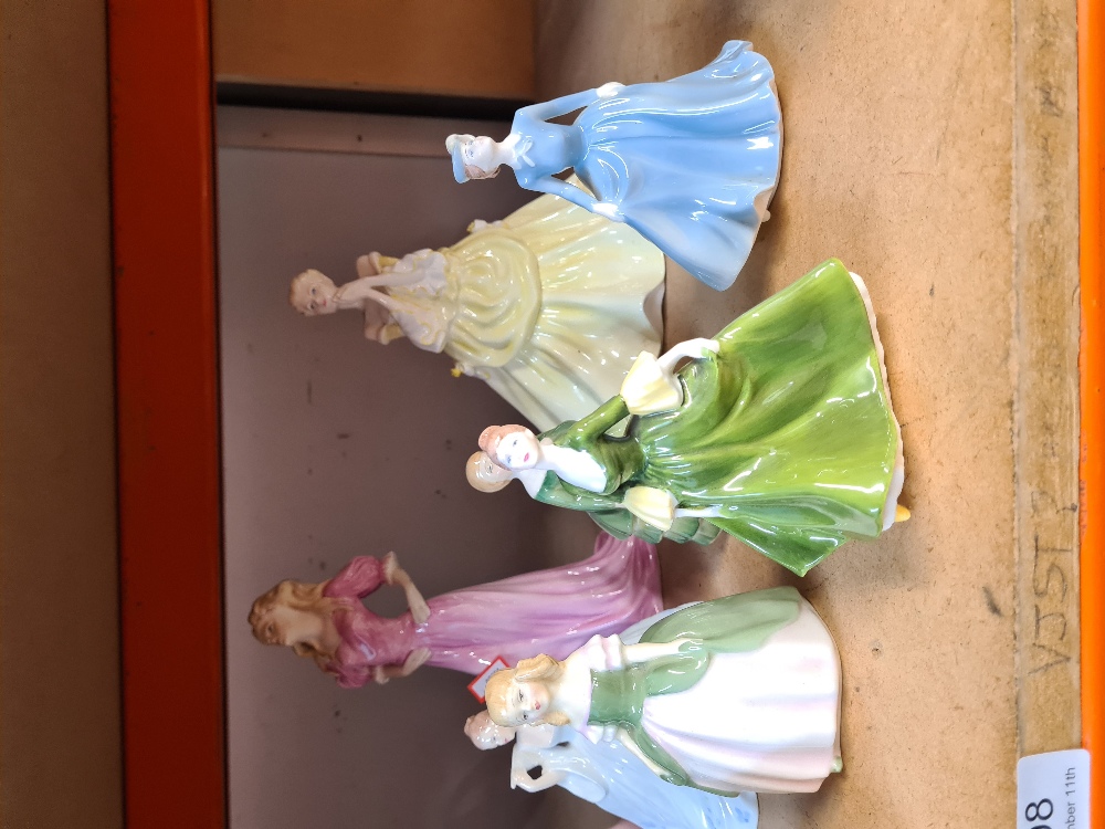 Ten various Coalport and Royal Doulton figures of ladies - Image 4 of 10