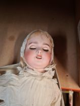 An antique French bisque head doll by S.F.B.J. No. 60