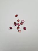A quantity of mixed cut pink Tourmalines, (11), approx 8.25 carat