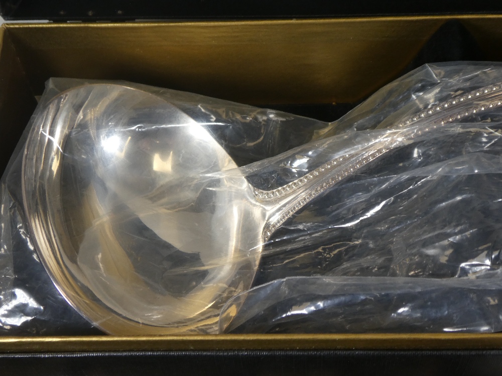 A Georgian silver ladle by possibly James Wilks, London, 1763, having silver decorative bowl, and a - Image 4 of 4