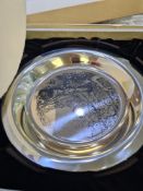 One limited edition sterling plates designed by James Wyeth, boxed with paperwork, certificate. Titl