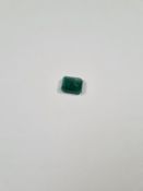A large Emerald cut Emerald, approx 6.49 carat