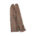 A pair of lined and interlined tartan country house curtains. (120in)