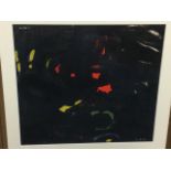Arnold Daghani, ink and watercolour, abstract, signed & dated 1964, mounted & gilt framed. (17.