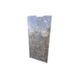 A rectangular thick slab of polished granite. (49in x 23.5in)