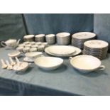 An extensive Noritake dinner/tea set decorated in the Harwood pattern - ashets, tureens, cups &