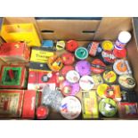 A large collection of air gun pellets - various calibres, mainly in tins, some plastic with wadding,