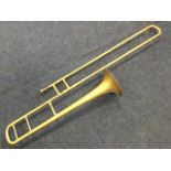 A French trombone by Antoine Courtois & Mille, the instrument with Arthur Chappell retail mark. (