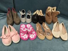 Eight pairs of ladies designer shoes & sandals - Ugg, Rocketdog, Board Angels, Slazenger,