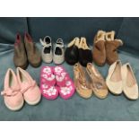 Eight pairs of ladies designer shoes & sandals - Ugg, Rocketdog, Board Angels, Slazenger,