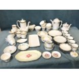 Miscellaneous part tea & coffee sets - Paragon, Colclough, Birks Rawlins & Co, etc; and