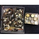 A collection of gents wristwatches from a watchmaker - mainly C20th including Cimea, Sekonda,